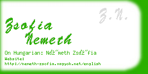 zsofia nemeth business card